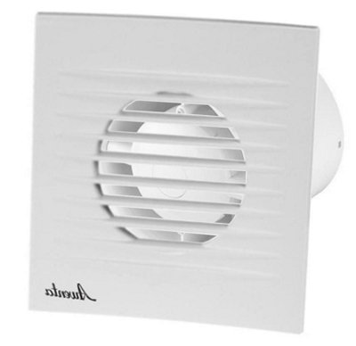 Awenta 100mm Pull Cord RIFF Extractor Fan White ABS Front Panel Wall Ceiling Ventilation