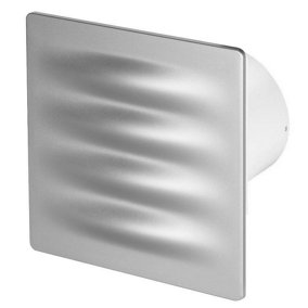 Awenta 100mm Pull Cord VERTICO Extractor Fan Satin ABS Front Panel Wall Ceiling Ventilation