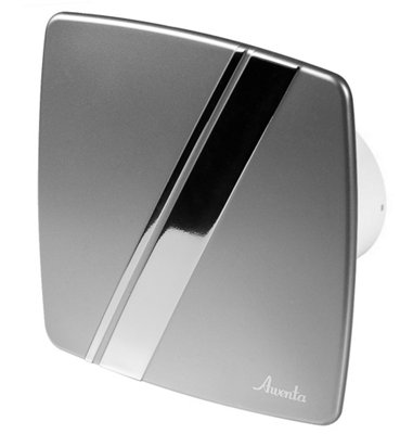 Awenta 100mm Standard LINEA Extractor Fan Satin  ABS Front Panel Wall Ceiling Ventilation
