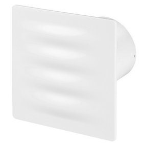 Awenta 100mm Standard VERTICO Extractor Fan White ABS Front Panel Wall Ceiling Ventilation