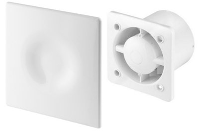 Awenta 125mm Humidity Sensor ORION Extractor Fan White ABS Front Panel Wall Ceiling Ventilation