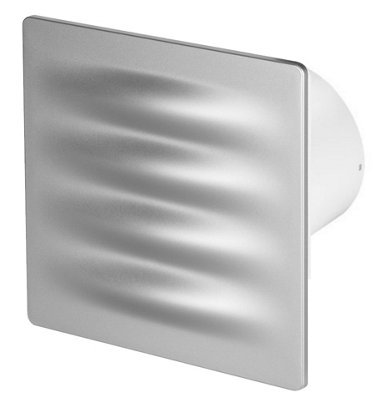 Awenta 125mm Humidity Sensor VERTICO Extractor Fan Satin ABS Front Panel Wall Ceiling Ventilation