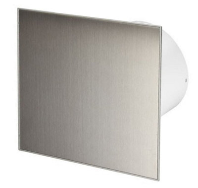 Awenta 125mm Pull Cord Extractor Fan Inox Front Panel TRAX Wall Ceiling Ventilation Price Comparisons | Compare The Build