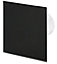 Awenta 125mm Pull Cord Extractor Fan Matte Black Glass Front Panel TRAX Wall Ceiling Ventilation