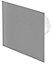 Awenta 125mm Pull Cord Extractor Fan Matte Grey Glass Front Panel TRAX Wall Ceiling Ventilation