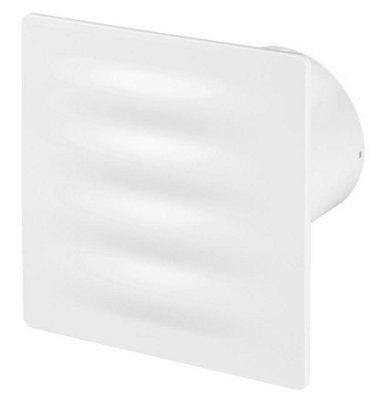 Awenta 125mm Pull Cord VERTICO Extractor Fan White ABS Front Panel Wall Ceiling Ventilation
