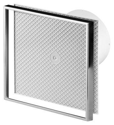 Awenta 125mm Timer Extractor Fan Custom Cermaic Tile INSIDE Front Panel