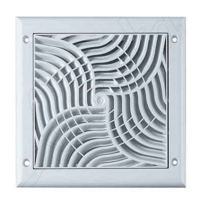 Awenta 150x150mm 125mm Duct Wall Ventilation Grille Cover with Anti Insects Net