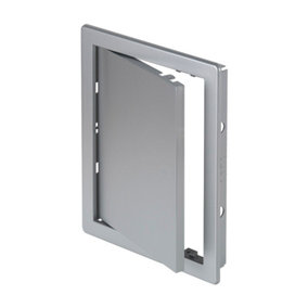 Awenta 150x150mm Durable ABS Plastic Access Inspection Door Panel Satin Silver Color