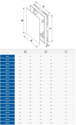 Awenta 250x350mm Access Panel Magnetic Tile Frame Steel Wall Inspection Masking Door