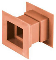 Awenta 4pcs Mini Square Air Vent Door Grille Internal Ventilation Cover Orange Colour