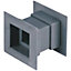 Awenta 4pcs Mini Square Air Vent Door Grille Internal Ventilation Cover Satin Colour