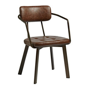 Awne Arm Chair - Old Anvil - Fauz Leather