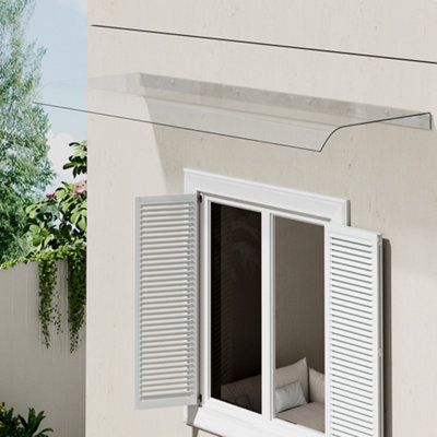 Awning for Door Window Exterior Front Door Overhang Awning Window Door Cover for Rain Sunlight Protection 120 x 50 cm