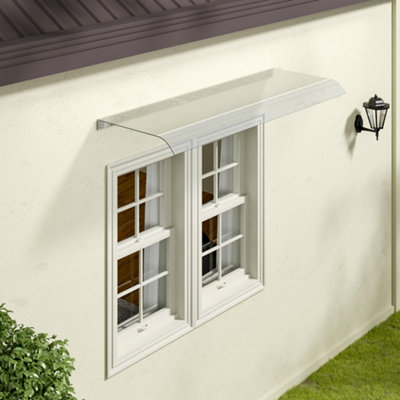 Awning for Door Window Exterior Front Door Overhang Awning Window Door Cover for Rain Sunlight Protection 120 x 50 cm