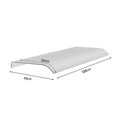 Awning for Door Window Exterior Front Door Overhang Awning Window Door Cover for Rain Sunlight Protection 120 x 50 cm