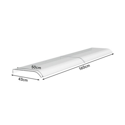 Awning for Door Window Exterior Front Door Overhang Awning Window Door Cover for Rain Sunlight Protection 160 x 50 cm