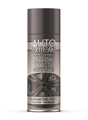 AX Alloy Wheel Grey Paint 400ml Can Durable Protective Finish - 3175