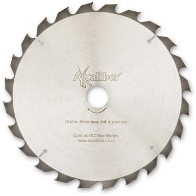 Axcaliber Contract TCT Saw Blade - 254mm x 3.2mm x 30mm 24T