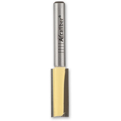 Axcaliber Twin Flute Straight Cutter - D equals 10 - X equals 25mm - S equals 1/4"