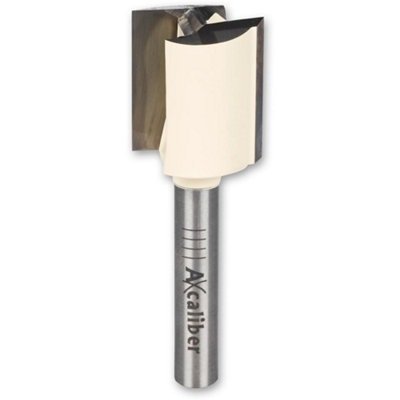 Axcaliber Twin Flute Straight Cutter - D equals 18 - X equals 20mm - S equals 1/4"