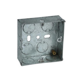 Axiom Electrical MB116 Metal Switch Box 16mm (Pack 20) AXIMB116