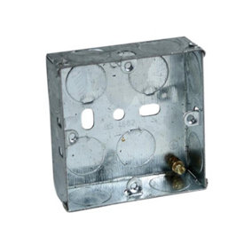 Axiom Electrical MB135 Metal Socket Box 35mm (Pack 10) AXIMB135