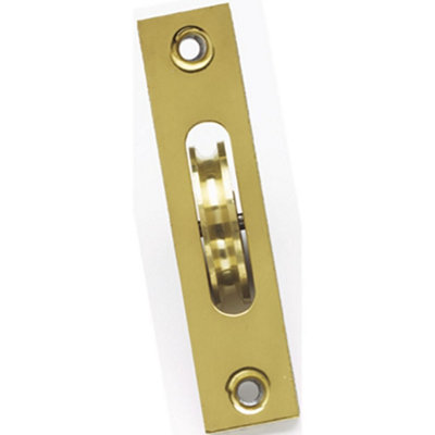 Axle Pulley Square End Brass Face Brass Wheel - 0.325 Inches