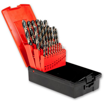 Axminster Professional 1.0-13 X 0.5mm HSS Drill Set Two Tone 25 Piece