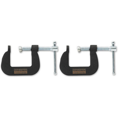 Axminster Professional Small G Clamps - 38mm (pair)