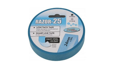 Axus Razor-25 Low Tack Masking Tape 24mmx40m Blue