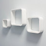 Aya Set of 3 Cube Floating Wall Shelves