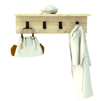 Wall mounted coat online rack b&q