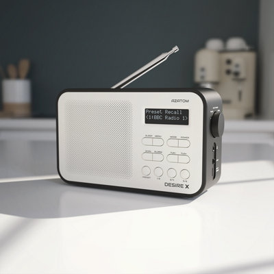 Azatom Desire X DAB / DAB+ Radio Mains & battery, Bluetooth, Alarms ...