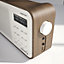 Azatom Desire X DAB / DAB+ Radio Mains & battery, Bluetooth, Alarms, Fast Presets (Walnut)