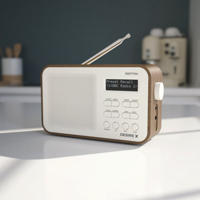 Azatom Desire X DAB / DAB+ Radio Mains & battery, Bluetooth, Alarms ...
