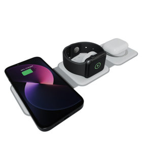 AZATOM E3000 Wireless Charger, Portable Travel 3 in 1 Charging for iPhone, Apple Watch and Airpods