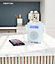 Azatom Pearl DAB / DAB+ Shower Radio With Rechargeable battery, Bluetooth, Alarms, Fast Presets (Blue)