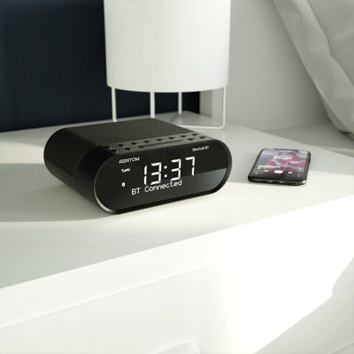 Azatom Revival R1 DAB / DAB+ Clock Radio Alarm with Bluetooth (Black)