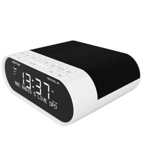 Azatom Revival R1 DAB / DAB+ Clock Radio Alarm with Bluetooth (White)