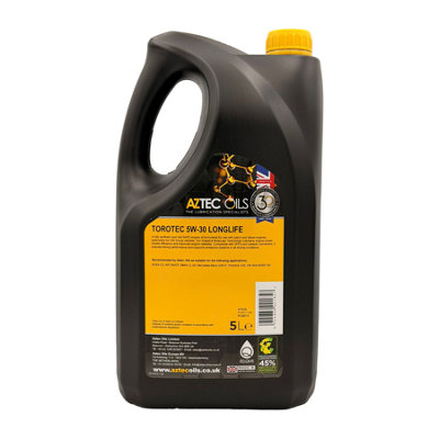 Aztec 5W30 Fully Synthetic Engine Oil LongLife ACEA C3 API SN/CF LL-04 5L