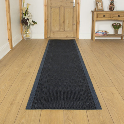 Aztec Blue Hall Runner Carpet Runner Rug