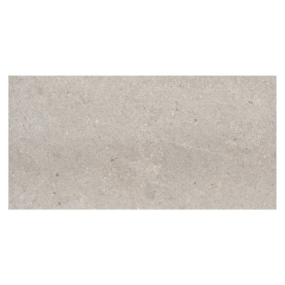 Azure Matt Grey Concrete Effect Porcelain Outdoor Tile - Pack of 30, 21.6m² - (L)1200x(W)600