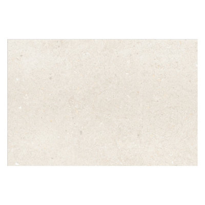 Azure Matt White Concrete Effect Porcelain Outdoor Tile - Pack of 1, 0.54m² - (L)900x(W)600