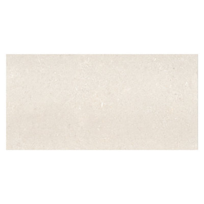 Azure Matt White Concrete Effect Porcelain Outdoor Tile - Pack of 1 - 4