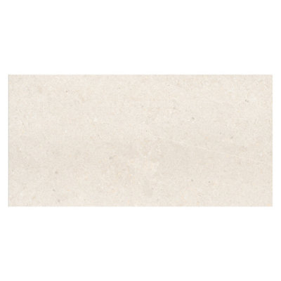 Azure Matt White Concrete Effect Porcelain Outdoor Tile - Pack of 1 - 7