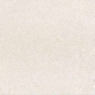 Azure Matt White Concrete Effect Porcelain Outdoor Tile - Pack of 2, 0.72m² - (L)600x(W)600