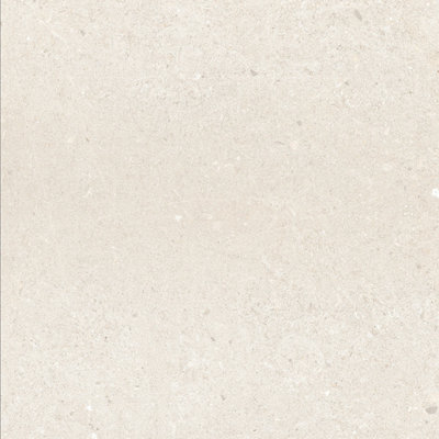 Azure Matt White Concrete Effect Porcelain Outdoor Tile - Pack of 64, 23.04m² - (L)600x(W)600