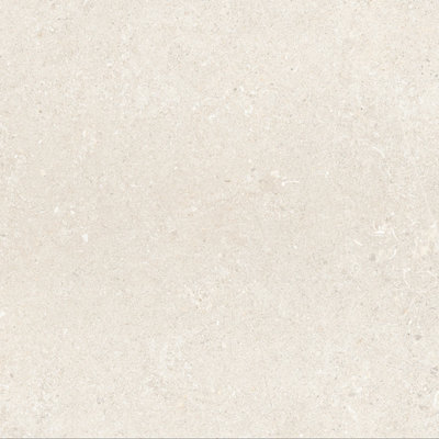 Azure Matt White Concrete Effect Porcelain Outdoor Tile - Pack of 64 - 4