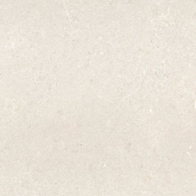 Azure Matt White Stone Effect Porcelain Outdoor Tile - Pack of 16, 5.76m² - (L)600x(W)600mm